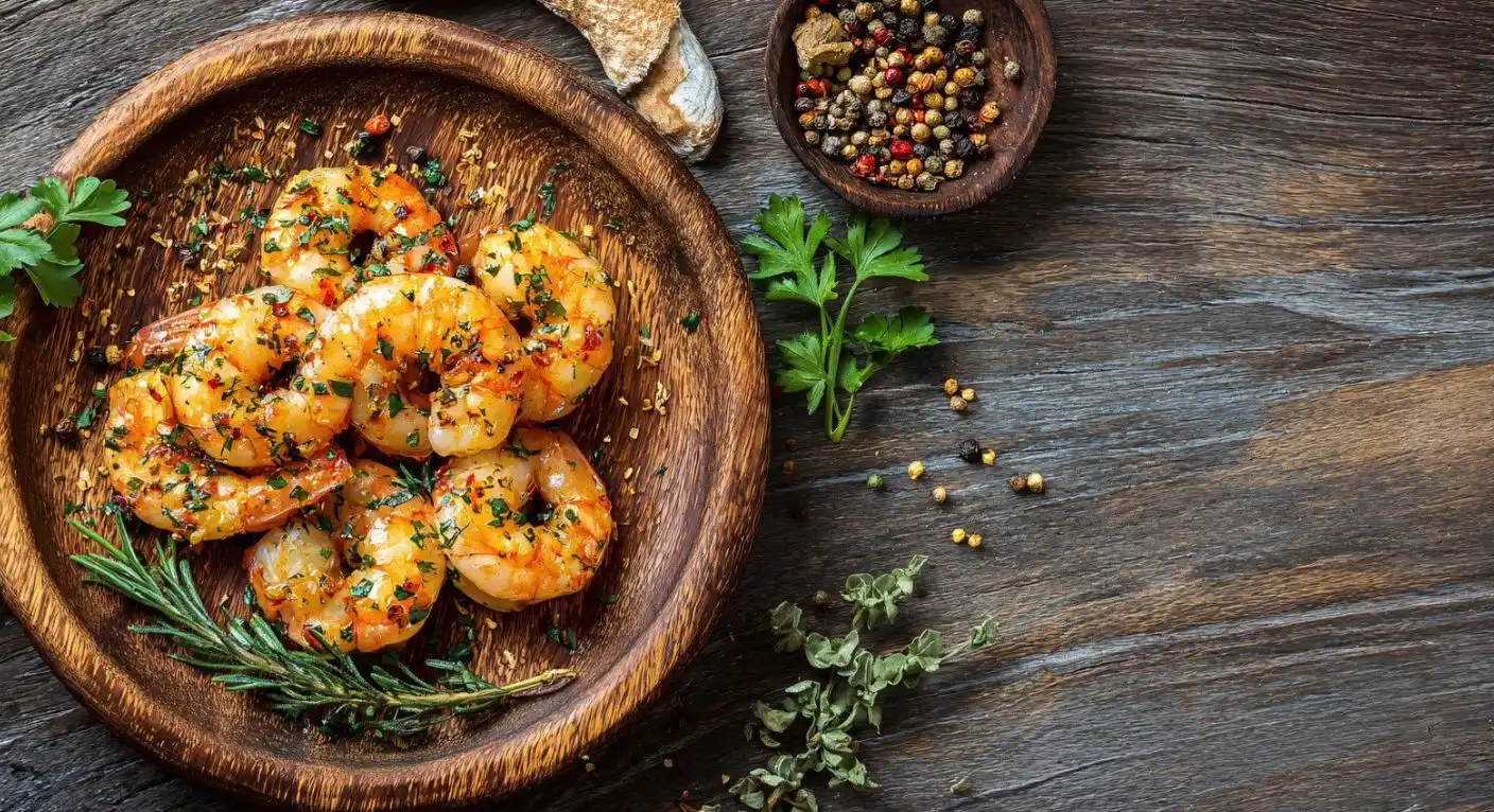 Wuerzige Knoblauch-Gambas frisch vom Grill