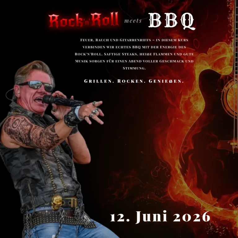 Rock’n’Roll meets BBQ &ndash; Grillkurs mit Live-Musik