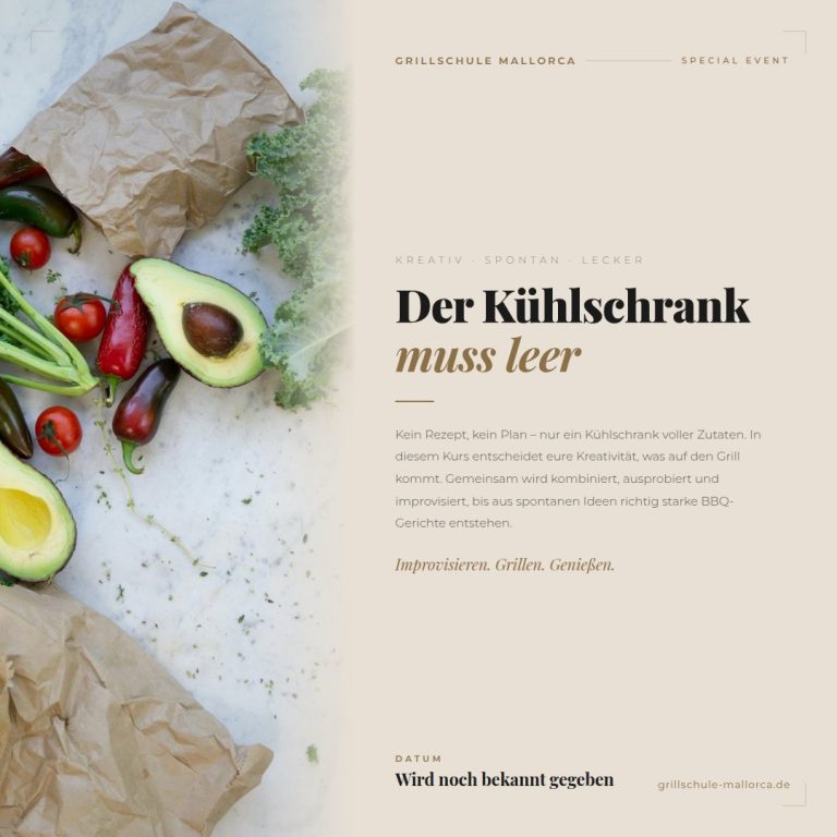 Der Kühlschrank muss leer – Kreativ grillen ohne Rezept